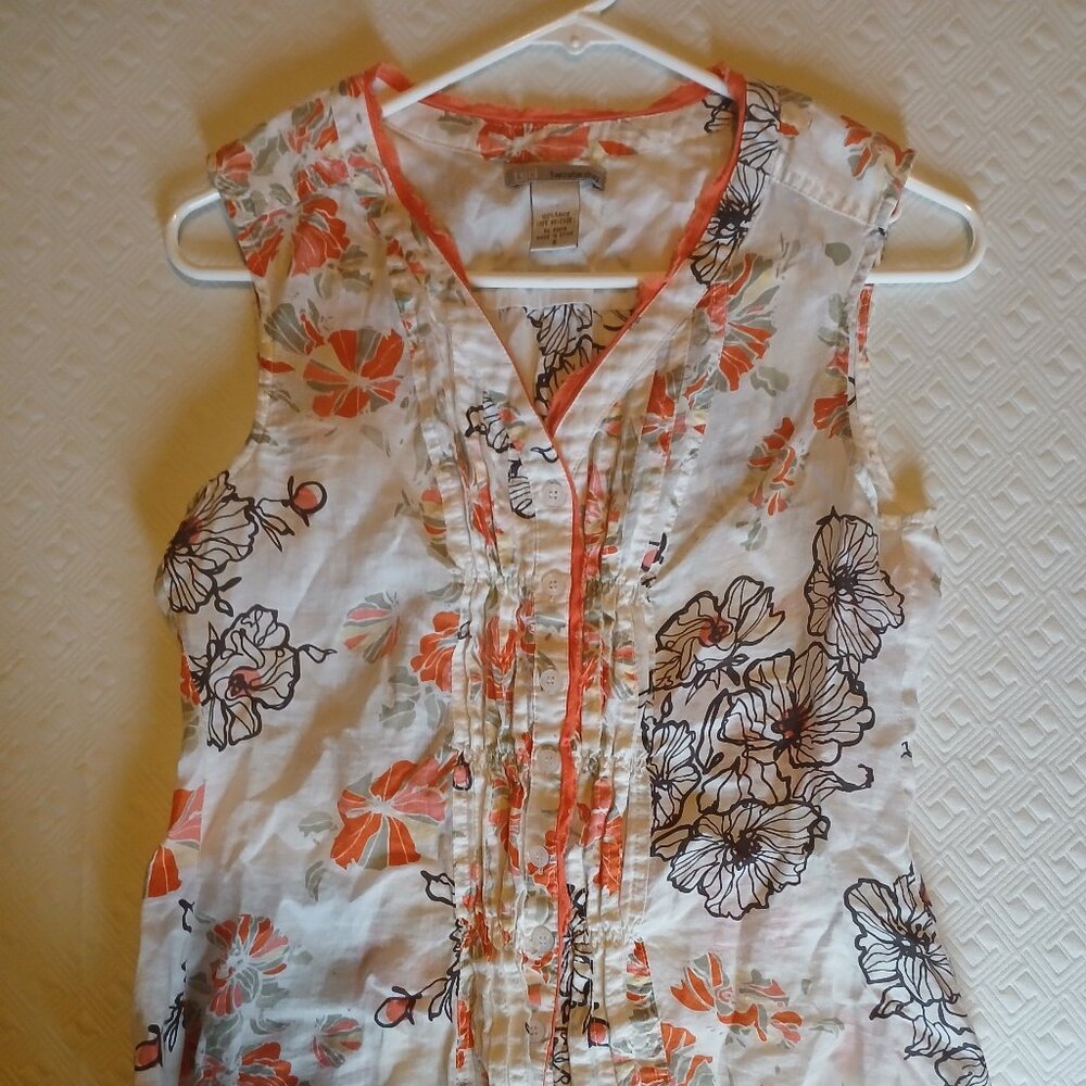 Sleeveless Top Floral